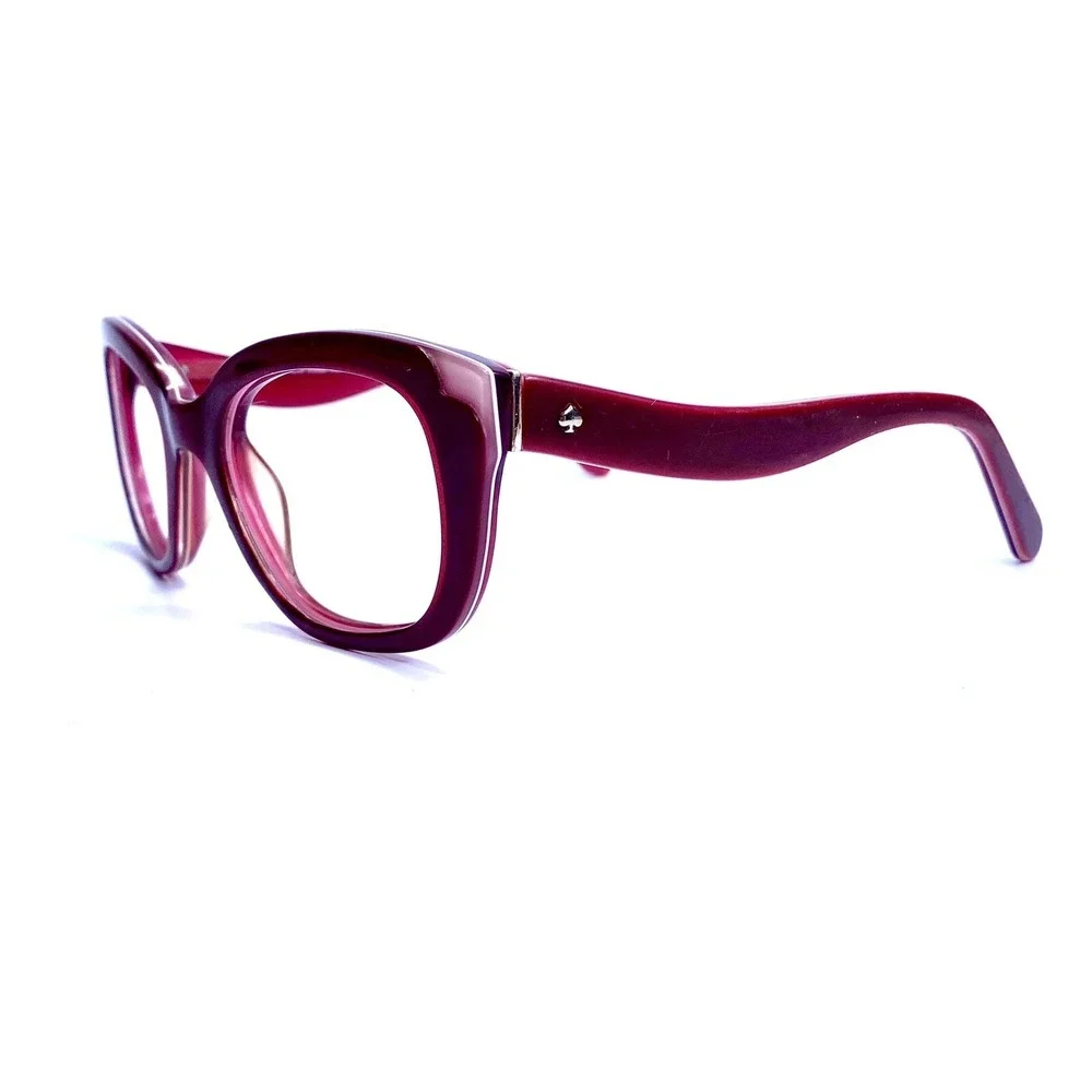 Kate Spade Magenta Red Cat Eye Eyeglasses M Danella/P/S W75P WR 50/20 135 5-4